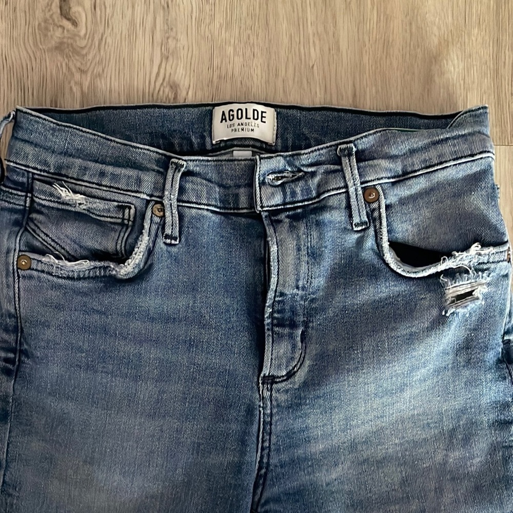 AGOLDE Sophie Crop Skinny Jeans